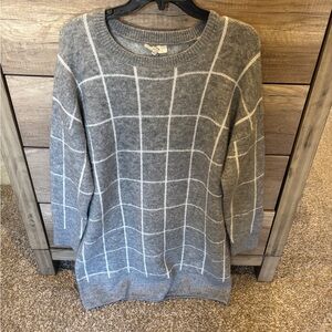 Entro Windowpane Sweater Dress